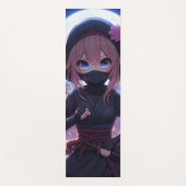 Schattige ninja krijger meisje yogamat (Voorkant)