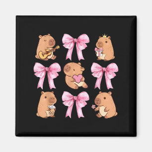 Schattige Nk Coquette Strik Kawaii Capybara Liefhe Magneet