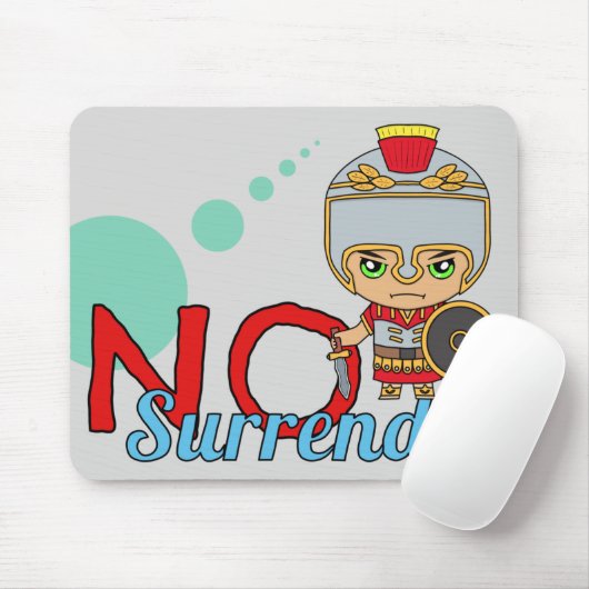 Schattige "No Surrender" Ares God of War Muismat (Met muis)