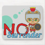 Schattige "No Surrender" Ares God of War Muismat (Voorkant)