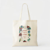 Schattige Noords schaatsdorp Tote Bag (Voorkant)