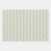 Schattige Noordse kerstslee en -tak Inpakpapier Vel (Voorkant 3)