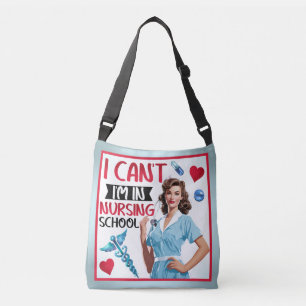 Schattige Nostalgisch Verpleegkundige Pinup_ Ik zi Crossbody Tas