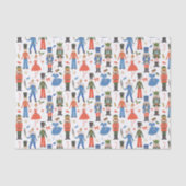Schattige Notenkraker Ballet Pattern Christmas Tissuepapier (Voorkant)
