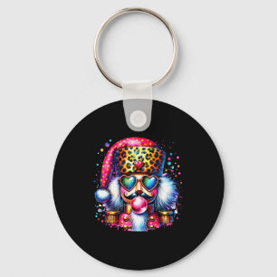 Schattige Notenkraker Blaast Bubble Gum Nk Kerstmi Sleutelhanger