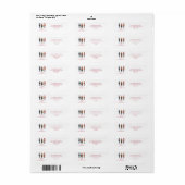 Schattige Notenkraker Kerst Retouradres Etiket (Full Sheet)