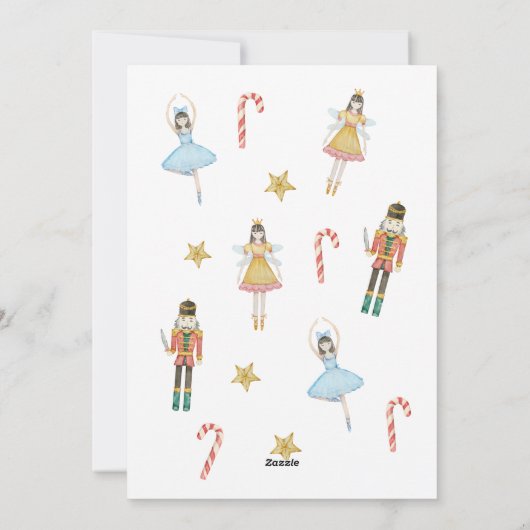 Schattige Notenkraker Kerstfeest Feestdagenkaart (Achterkant)