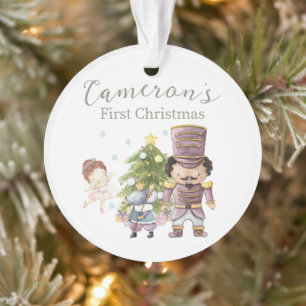 Schattige Notenkraker Kerstmis Custom Foto Ornament