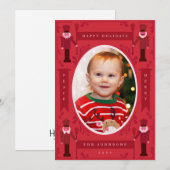 Schattige Notenkraker met Vaandels Feestdagenkaart (Voorkant / Achterkant)