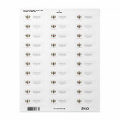 Schattige Notenkraker Prettig Kerstmis Adres Etiket (Full Sheet)