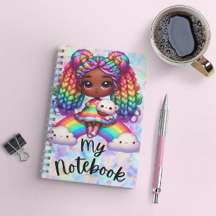 Schattige Notitieboek / Kleurrijk Regenboog Notiti