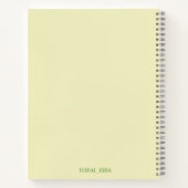 Schattige Notitieboek met crème en gele bloemen (Achterkant)