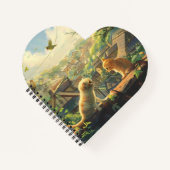Schattige Notitieboek met twee Kittens (Voorkant)