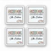 Schattige Notitieboek Papier School Psycholoog Sticker (Voorkant)