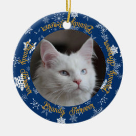 Schattige Nu en Dan 2 Foto Huisdier Kerst Ornament