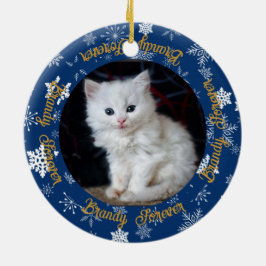 Schattige Nu en Dan 2 Foto Huisdier Kerst Ornament