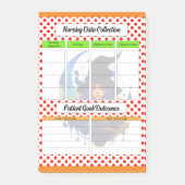 Schattige Nursing Data Collectie Sjabloon Post-it® Notes (Voorkant)