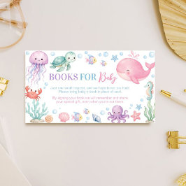 Schattige Oceaan Zee Zie Je Gauw Baby Shower Boeke Informatiekaartje