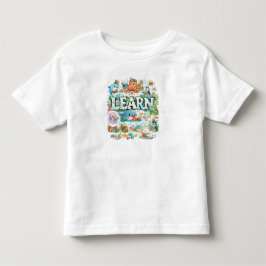 Schattige Oceaandieren LEER Kids Grafisch Kinder Shirts