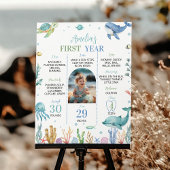 Schattige Ocean Animal onder het Zee Verjaardag Mi Poster