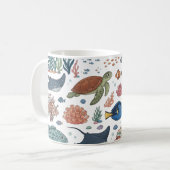 Schattige Oceandieren Koffiemok (Voorkant links)