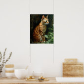 Schattige Ocicat Cat Art Print Poster (Keuken)