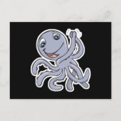 schattige octopus briefkaart (Voorkant)