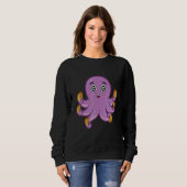 Schattige Octopus Hotdog Trui (Voorkant volledig)