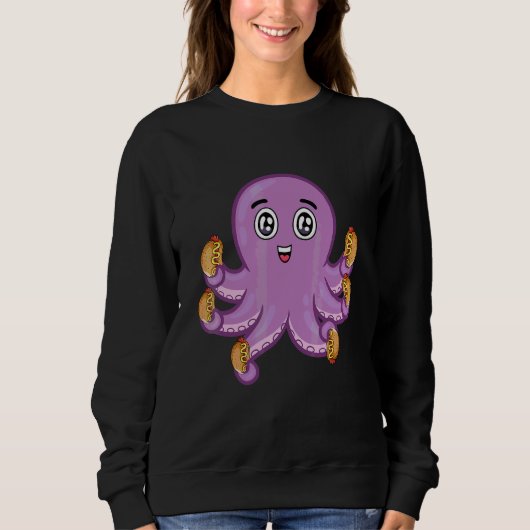 Schattige Octopus Hotdog Trui (Voorkant)