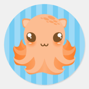 Schattige Octopus - Schattigee Kawaii Stickers