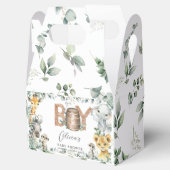 Schattige Oerwoud Animals Greenery Boy Baby shower Bedankdoosjes (Geopend)