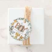 Schattige Oerwoud Animals Greenery Boy Baby shower Bedankjes Labels (In situ)