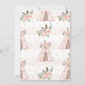 Schattige Oerwoud Animals Tribal Wild One 1st Birt Kaart (Achterkant)