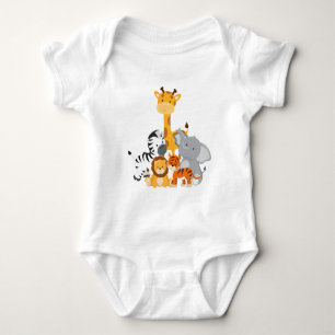 Schattige Oerwoud Baby Animal Baby Creeper Romper