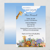 Schattige Oerwoud Baby's Douche of Verjaardagsuitn Kaart (Voorkant / Achterkant)