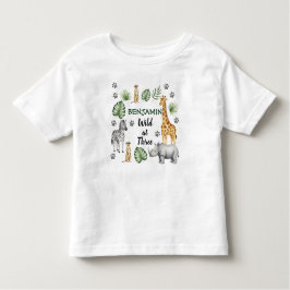 Schattige Oerwoud Dier 3e verjaardag Kinder Shirts
