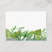 Schattige Oerwoud Dieren Baby shower Boek voor Bab Informatiekaartje (Achterkant)