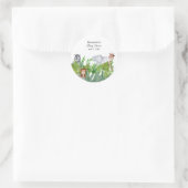 Schattige Oerwoud Dieren Baby shower Envelope Seal Ronde Sticker (Tas)