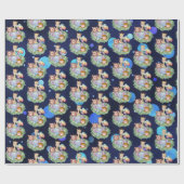 Schattige oerwoud dieren inpakpapier (Vlak)