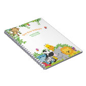 Schattige Oerwoud Dieren Kinderdagverblijf Notitieboek (Rechterzijde)