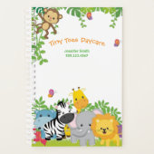 Schattige Oerwoud Dieren Kinderdagverblijf Planner (Voorkant)