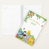 Schattige Oerwoud Dieren Kinderdagverblijf Planner (Display)