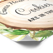 Schattige Oerwoud dieren raden hoeveel cookies spe Poster (Hoek)