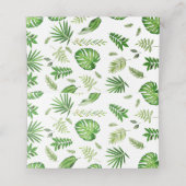 Schattige Oerwoud Dieren Safari 1e Verjaardag Groe Plaatskaartje (Binnenkant ongevouwen)