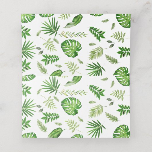 Schattige Oerwoud Dieren Safari 1e Verjaardag Groe Plaatskaartje (Binnenkant ongevouwen)