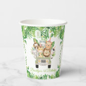 Schattige Oerwoud Dieren Safari Avontuur Auto Verj Papieren Bekers (Achterkant)