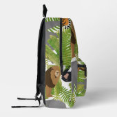 Schattige Oerwoud Dieren Safari Boy | Meisjesschoo Bedrukte Rugzak (Links)