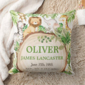 Schattige Oerwoud Dieren Safari Groen Jongenskweke Kussen (Deken)