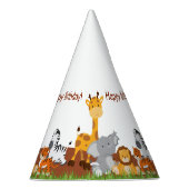 Schattige Oerwoud Dieren Verjaardagsfeestje Pet Feesthoedjes (Rechts)