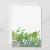 Schattige Oerwoud Dierlijk Baby shower Kaart (Achterkant)